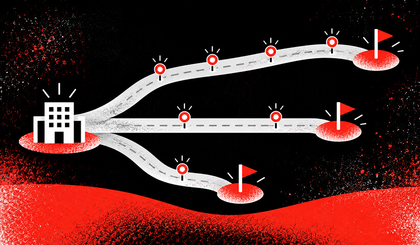 Three implementation paths show different levels of setup before an ABM program can launch.