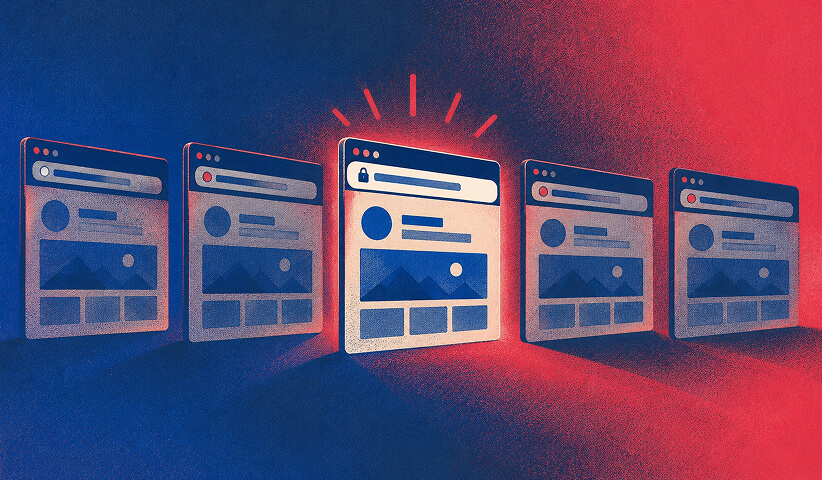 Similar agency names are distinguished by their different official website domains.