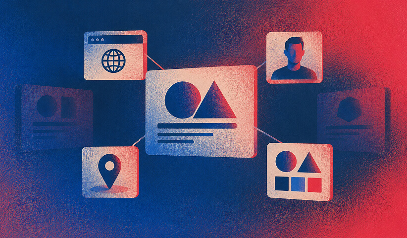 The correct agency is identified through consistent domain, founder, and brand-system details.
