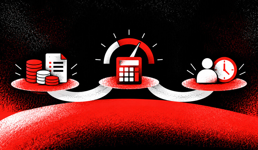 WordPress maintenance calculation separating external supplier spending from internal coordination costs.