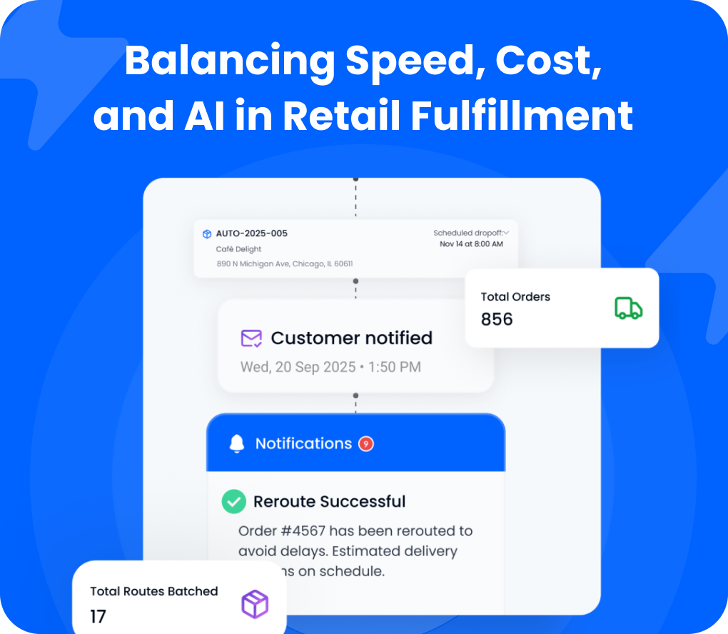 Burq blog: Balancing Speed, Cost, and AI in Retail Fulfillment