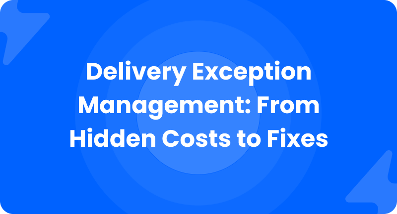 Delivery exception