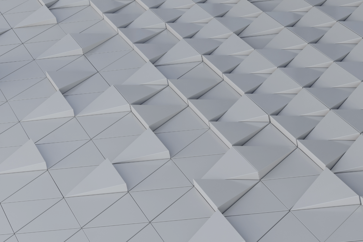 Grey triangular relief panels, representing the written framework of an Investment Policy Statement