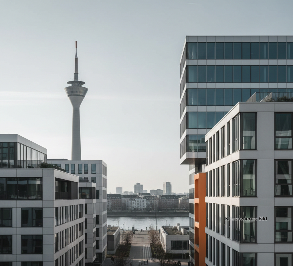 Skyline von Düsseldorf.