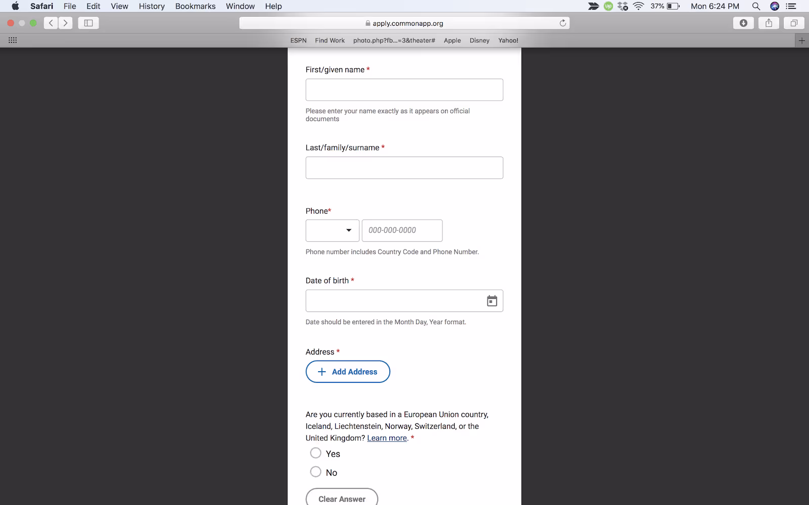 Enter Details