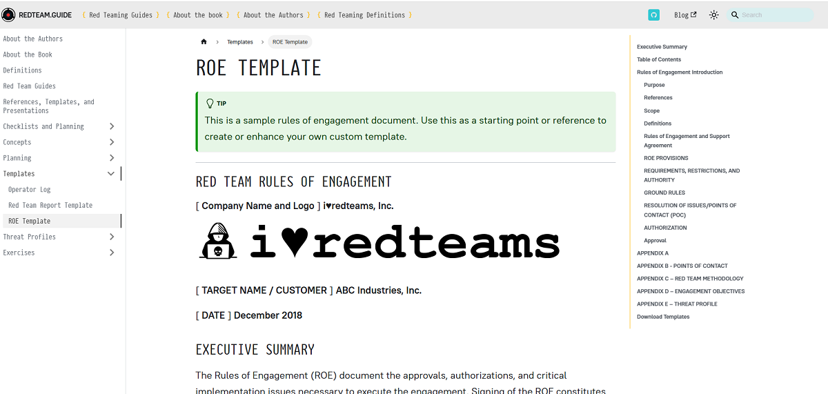Rules of Engagement Template