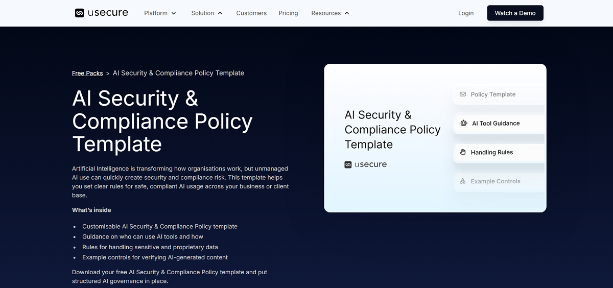AI Security & Compliance Policy Template