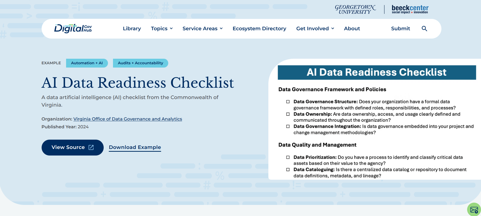AI Data Readiness Checklist