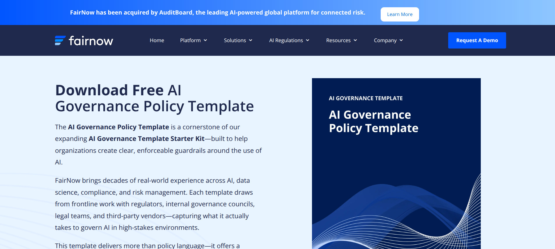 AI Governance Policy Template