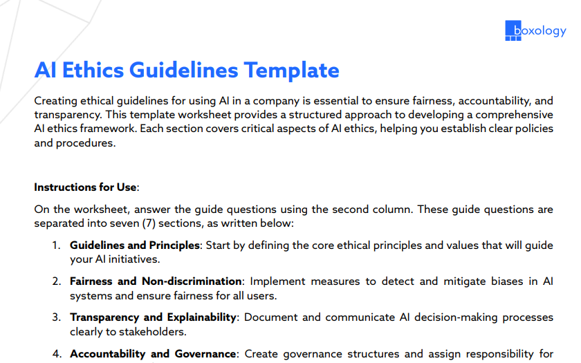 AI Ethics Guidelines Template