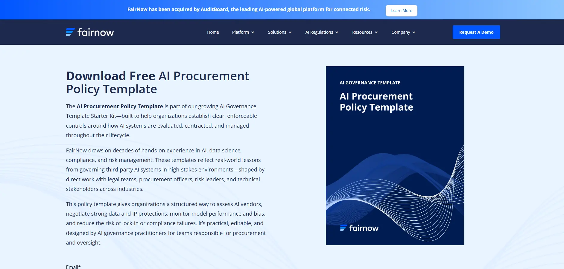 AI Procurement Policy Template