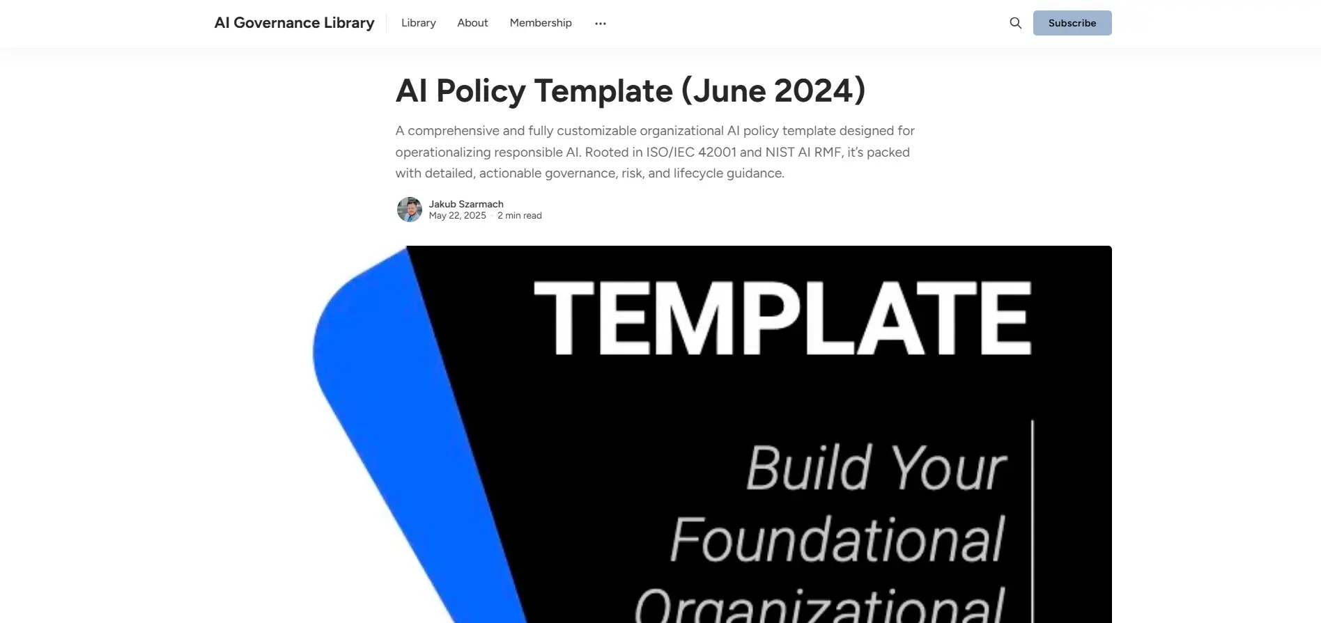 AI Policy Template