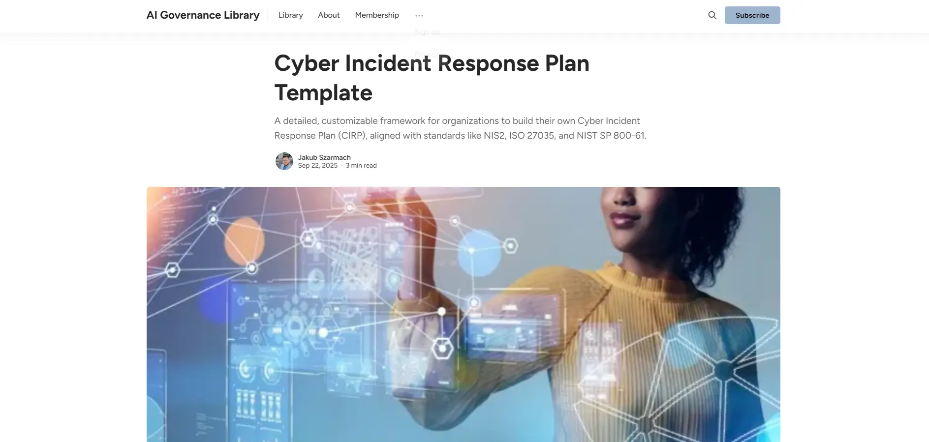 Cyber Incident Response Plan Template