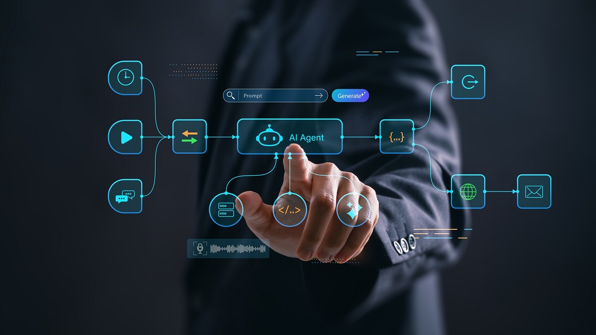 AI agent interface connecting tools and workflows through Model Context Protocol (MCP)