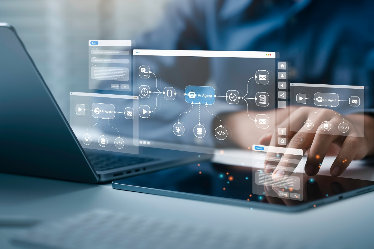 AI agents connecting tools and systems across devices illustrating MCP security trends and expanding attack surfaces