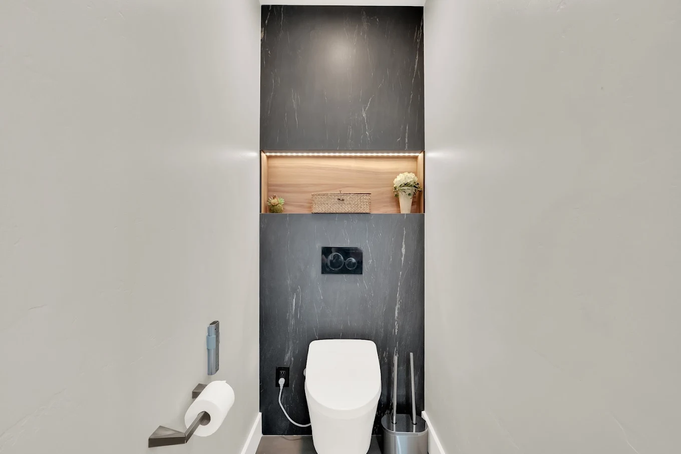 Comfort-height toilet with smart controls for senior safety in Salt Lake City