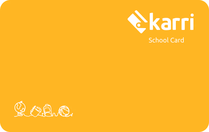 Karri Yellow School Card