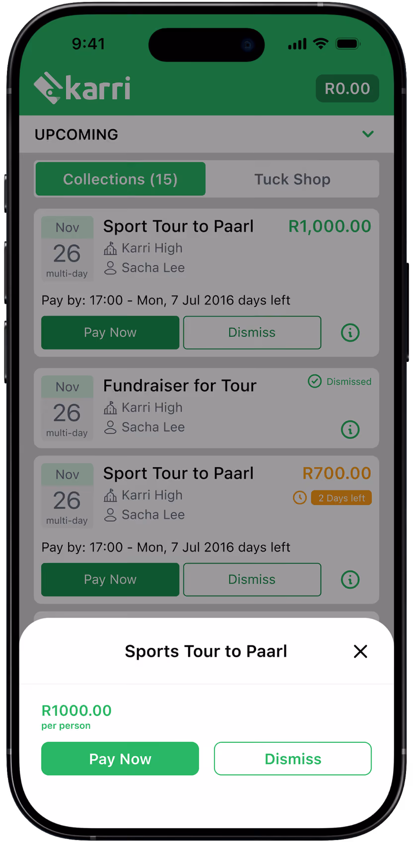 Karri Mobile App