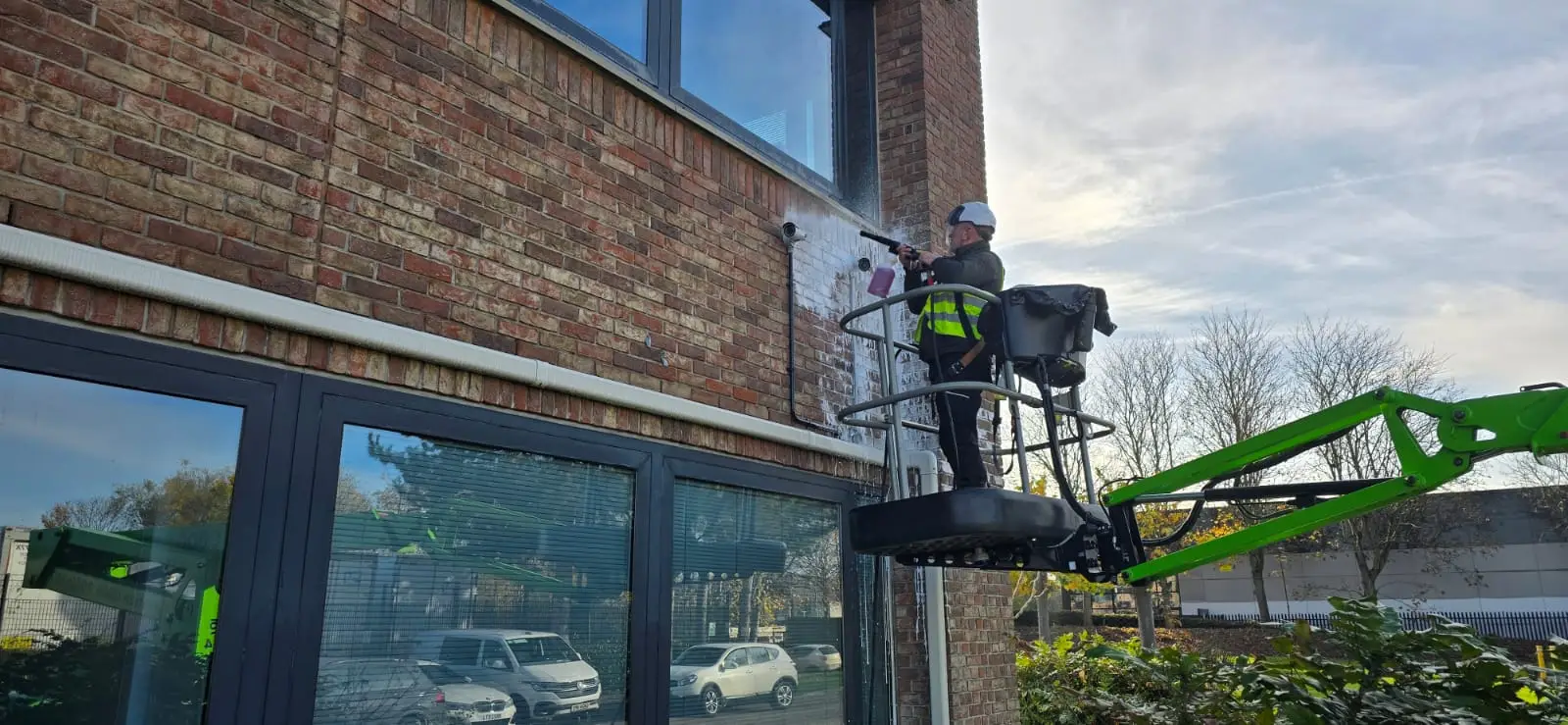Power Washing Outdoors 
