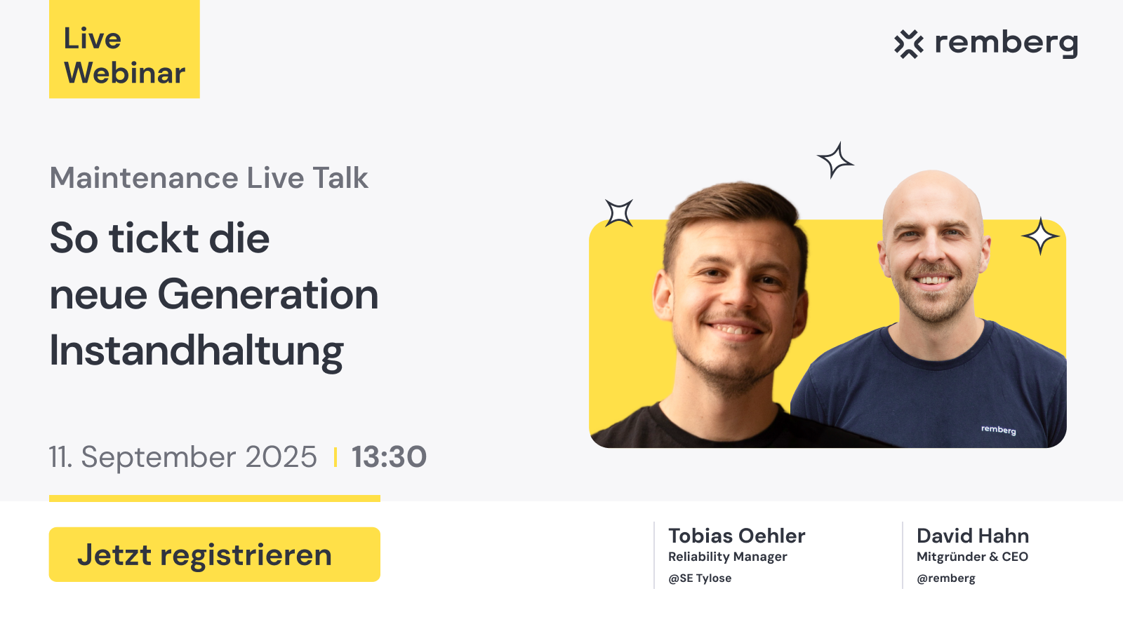 Maintenance Live Talk: So tickt die neue Generation Instandhaltung