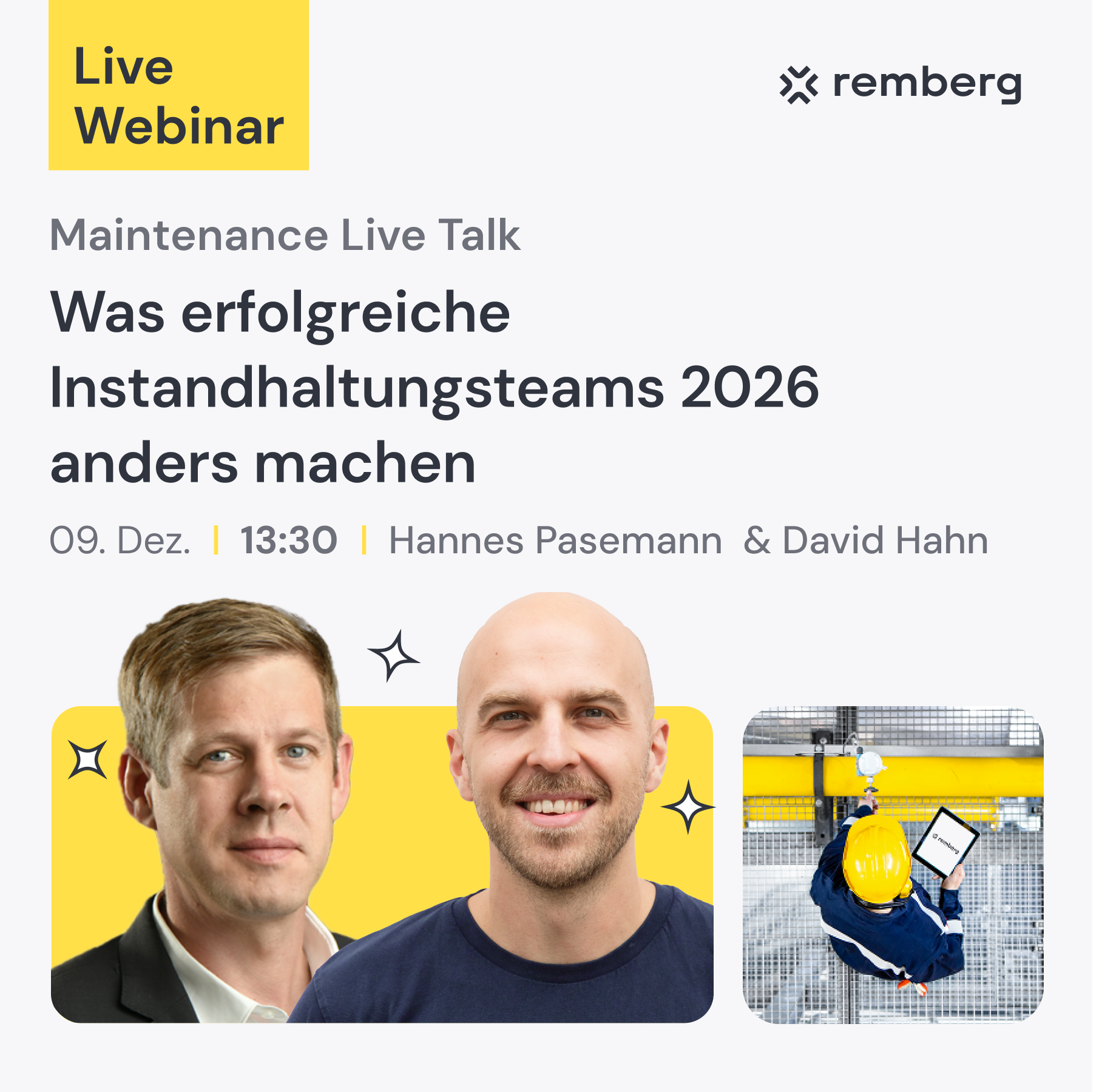 Maintenance Live Talk: Was erfolgreiche Instandhaltungsteams 2026 anders machen
