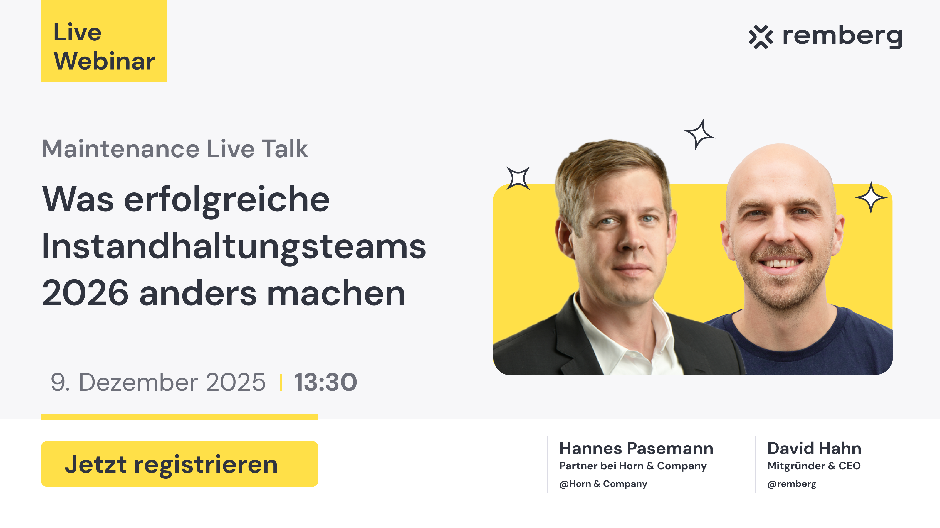 Maintenance Live Talk: Was erfolgreiche Instandhaltungsteams 2026 anders machen