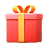 icone cadeau rouge
