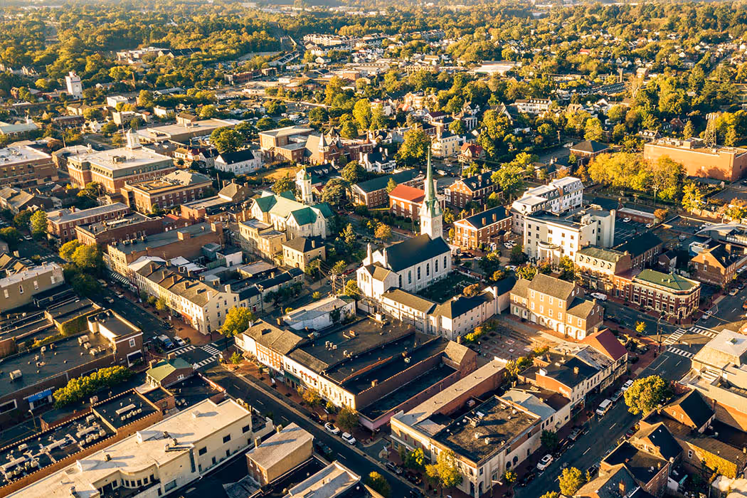 Fredericksburg, Virginia aerial photo