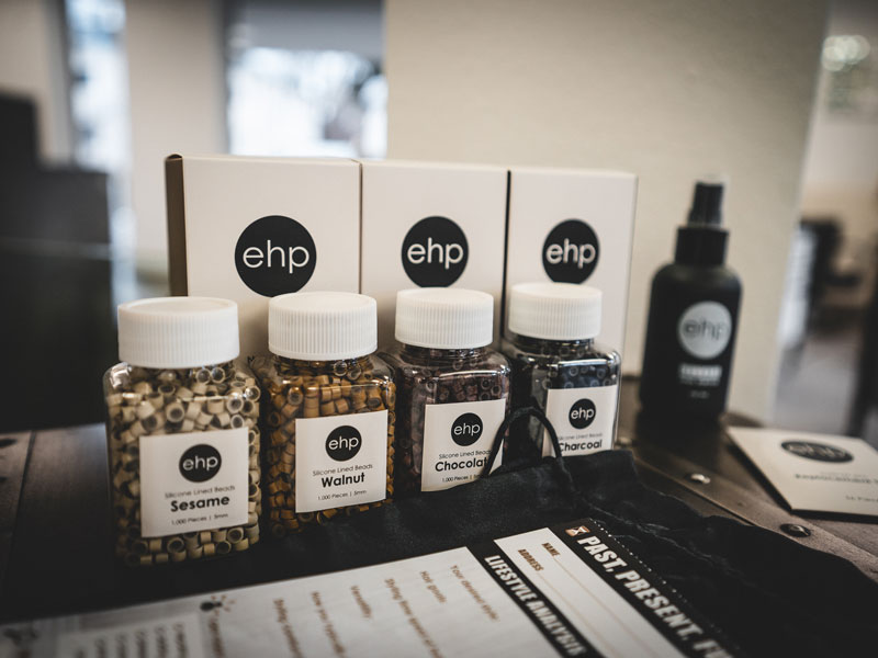 Gepolsterte Ringe für die Hand Tied Extensions