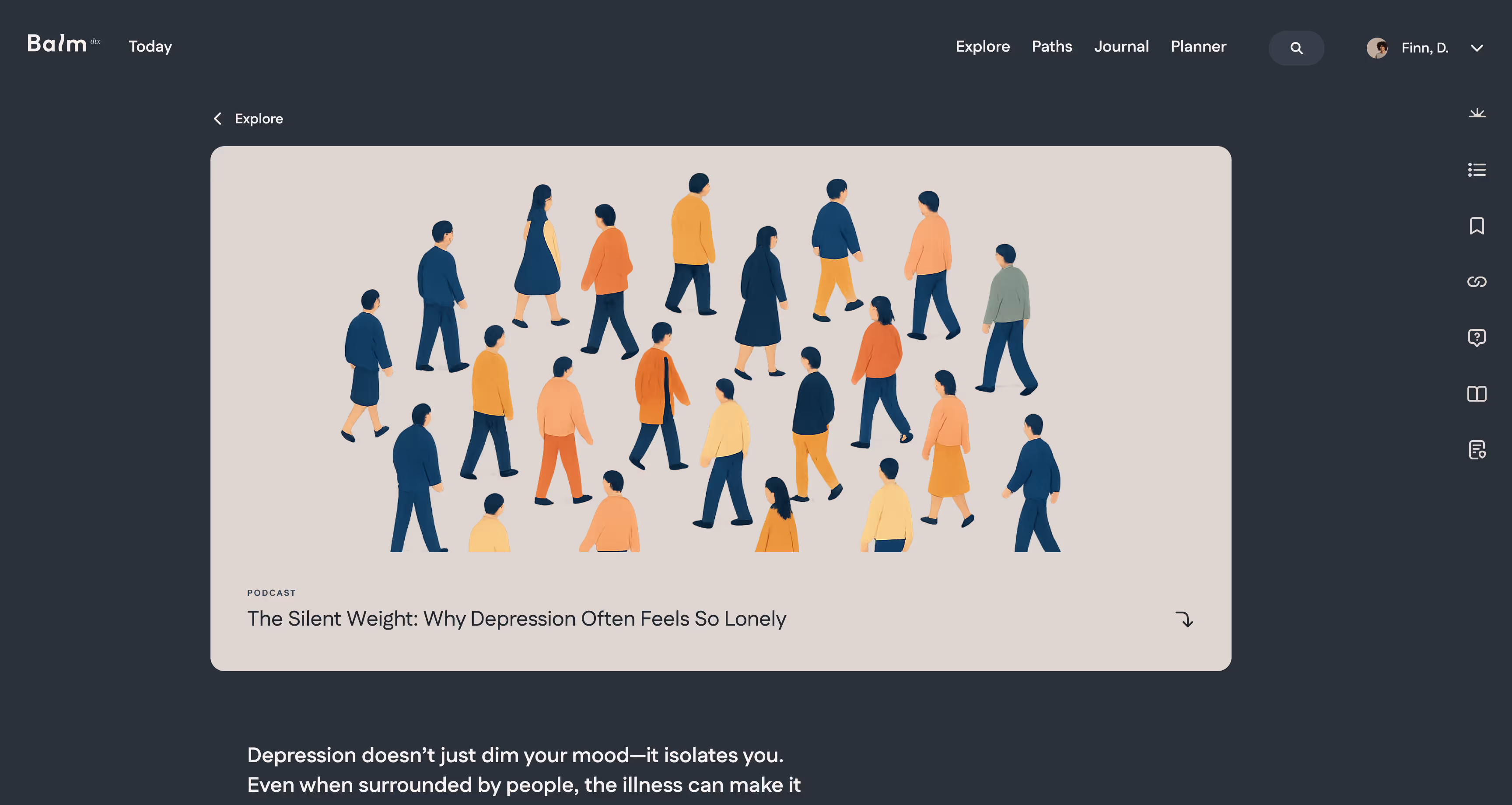 Balm Managing Anxiety Session 1 screen
