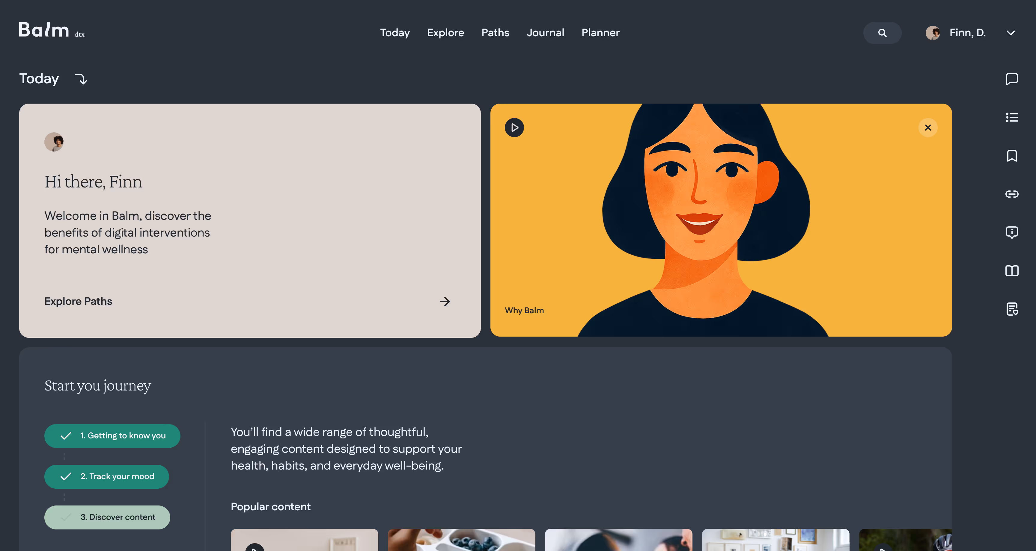 Balm Managing Anxiety Session 1 screen