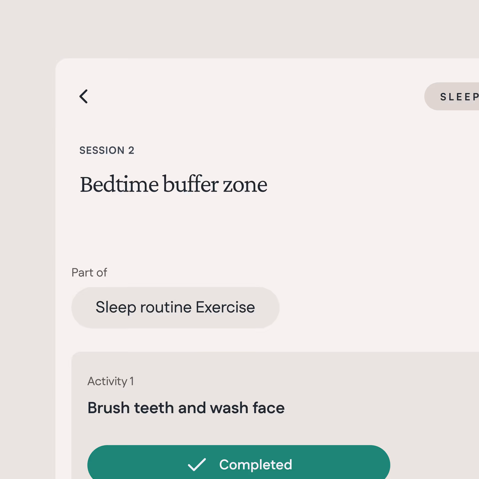 Journal screen