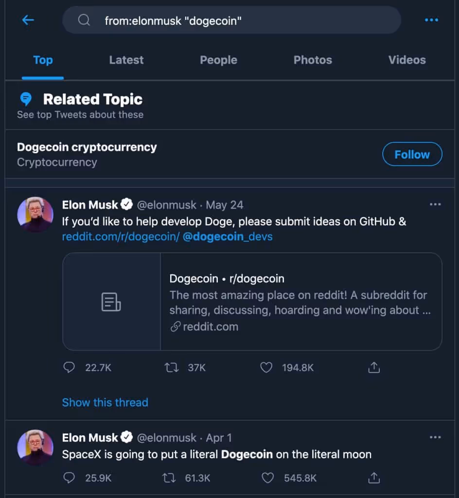 twitter advanced search feature