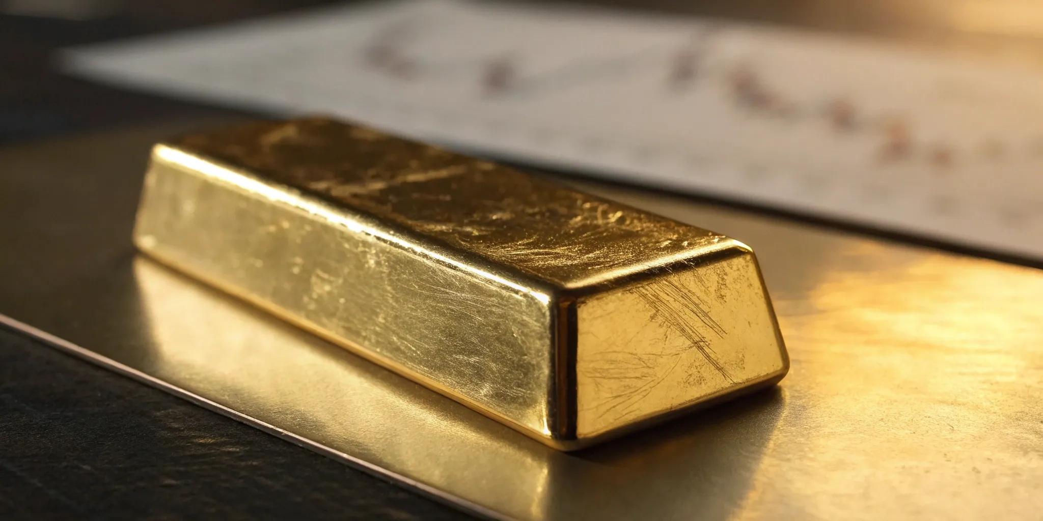Gold bar reflecting its value as an inflation hedge.