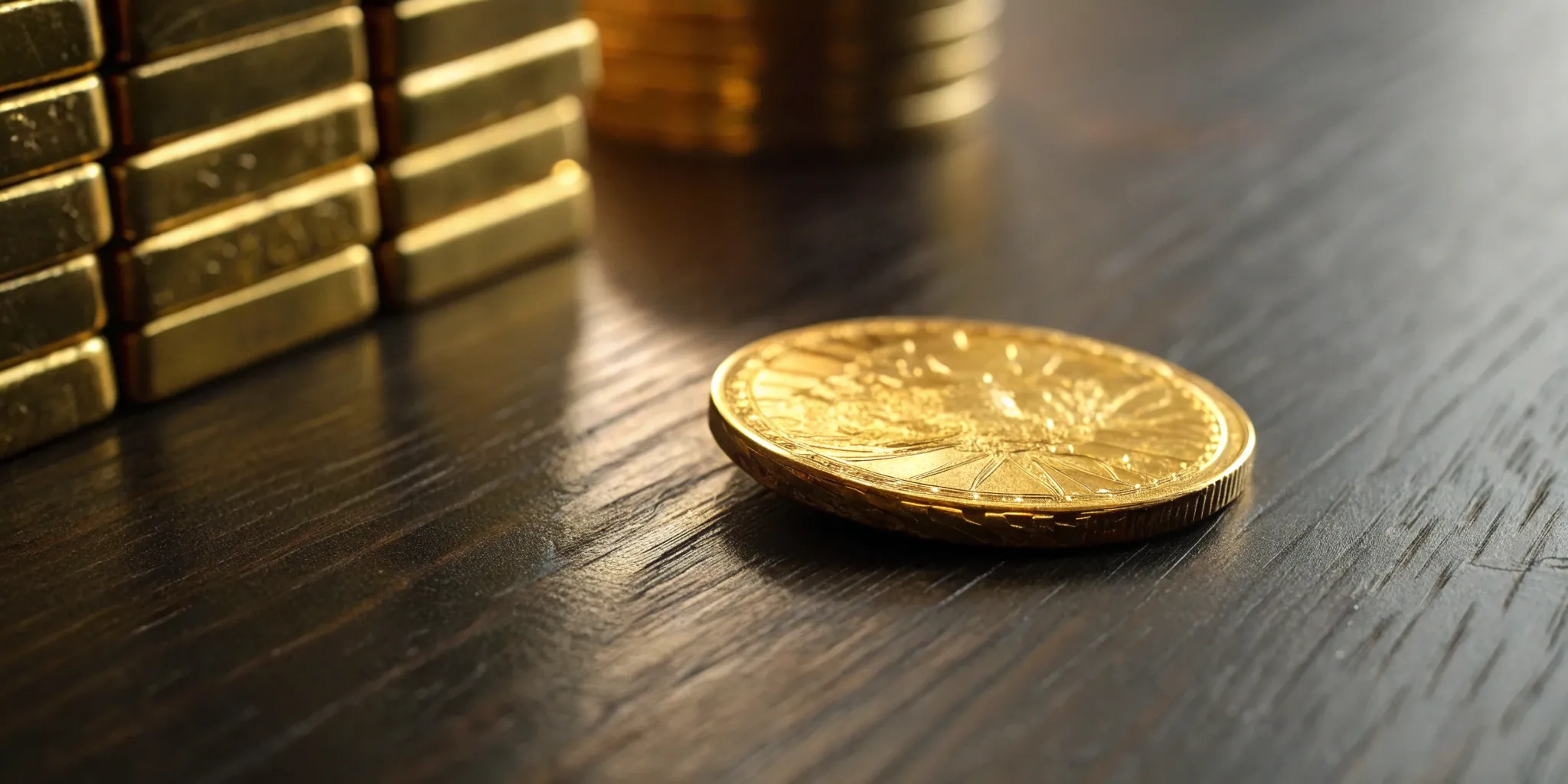 Best gold investments:  Gold bars and coins.