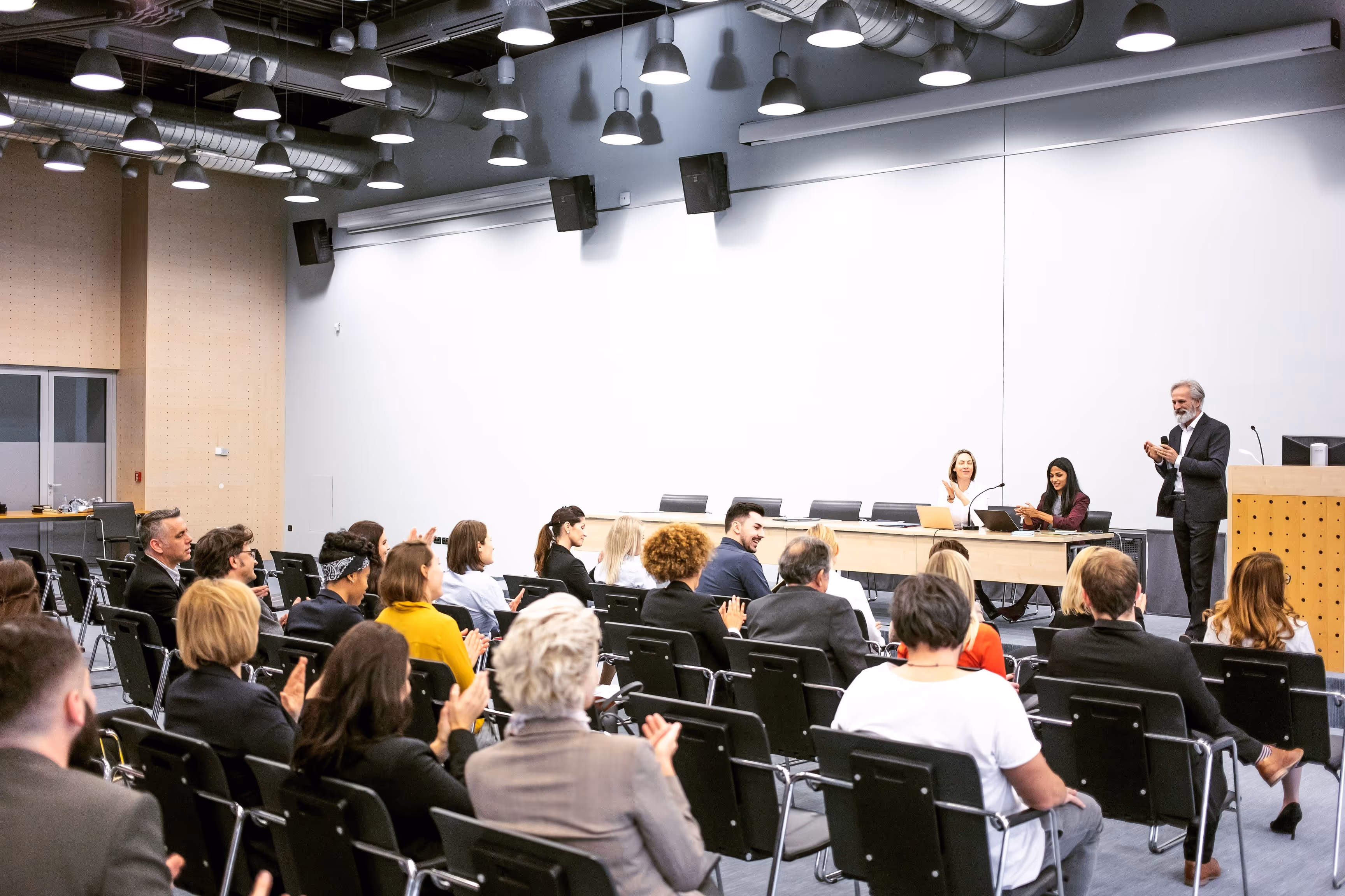 Elevate your workshops, seminars, and team-building events at our corporate training venue with flexible layout arrangements & professional support.