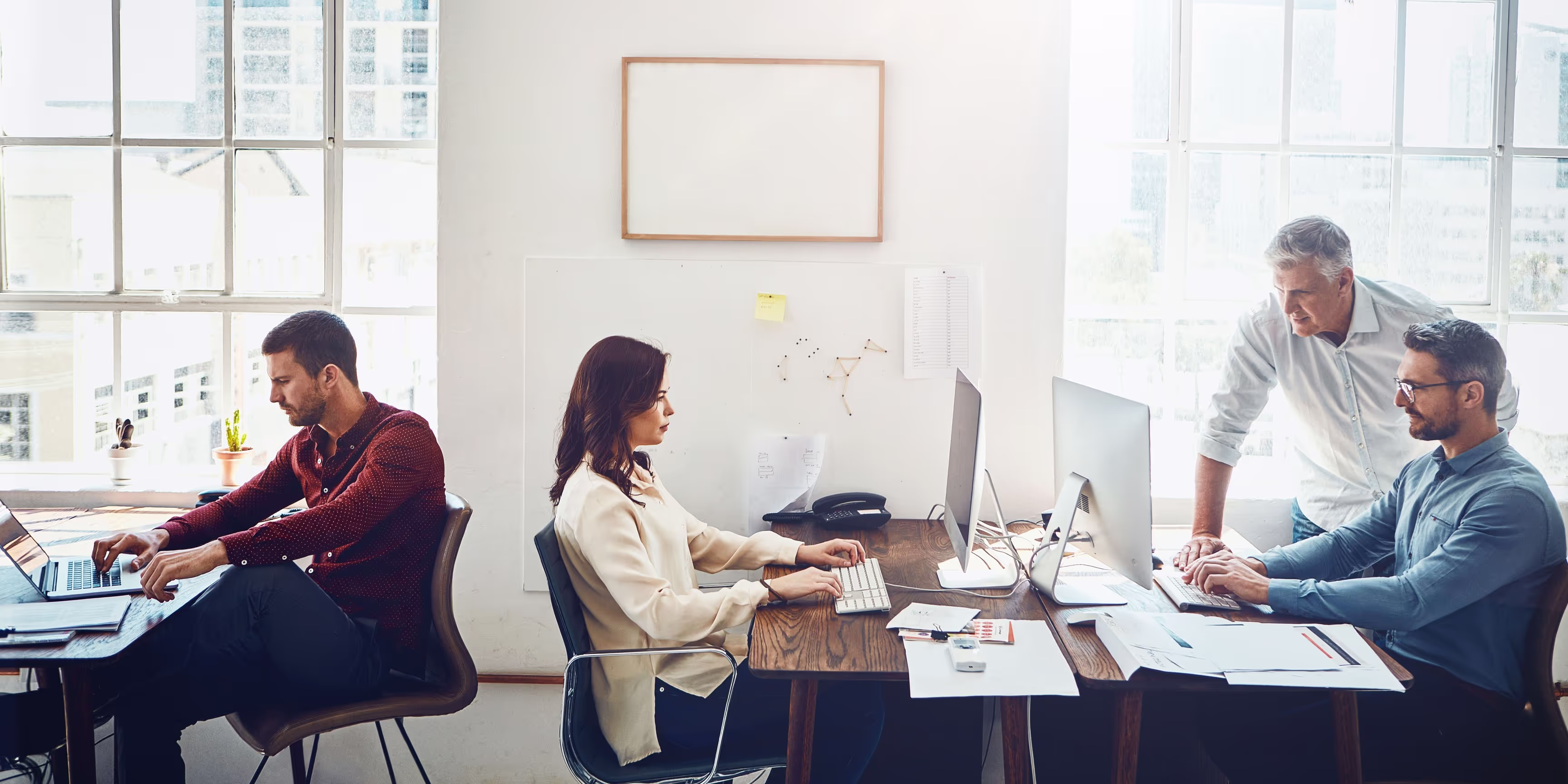 Modern coworking space in Montville, NJ, featuring ergonomic workstations and collaborative areas.