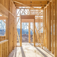 wooden house framing