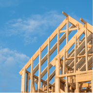 new home construction wood frame