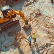 residential construction site excavation
