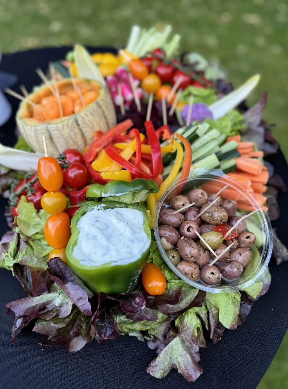 Plateau de légumes croquants