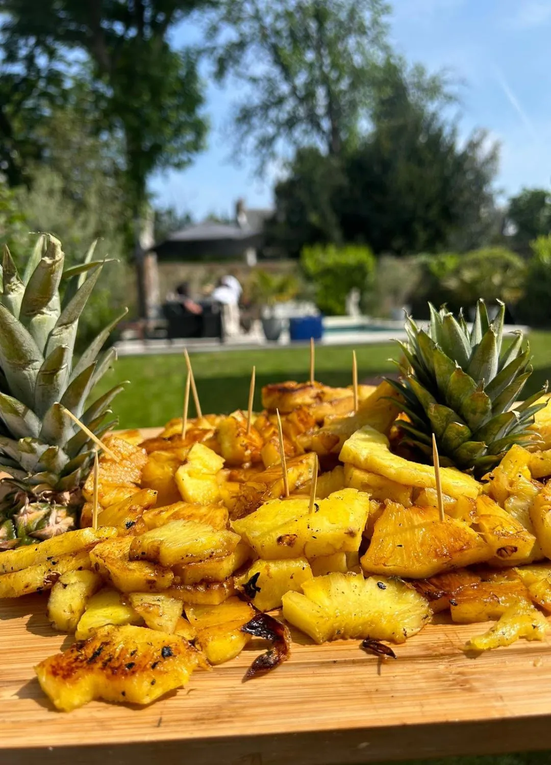 Ananas rôti brasero