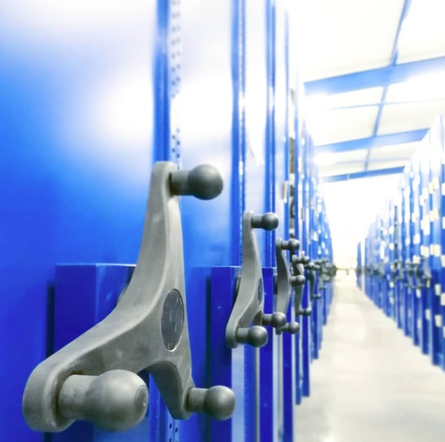 Gördíthető polcrendszer