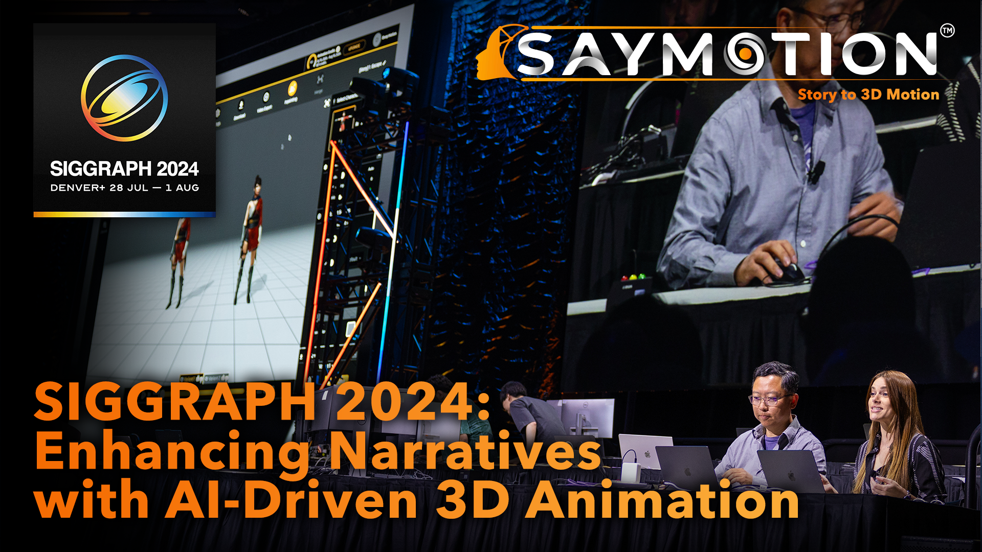 DeepMotion at SIGGRAPH 2024: Enhancing Narratives with AI-Driven 3D Animation