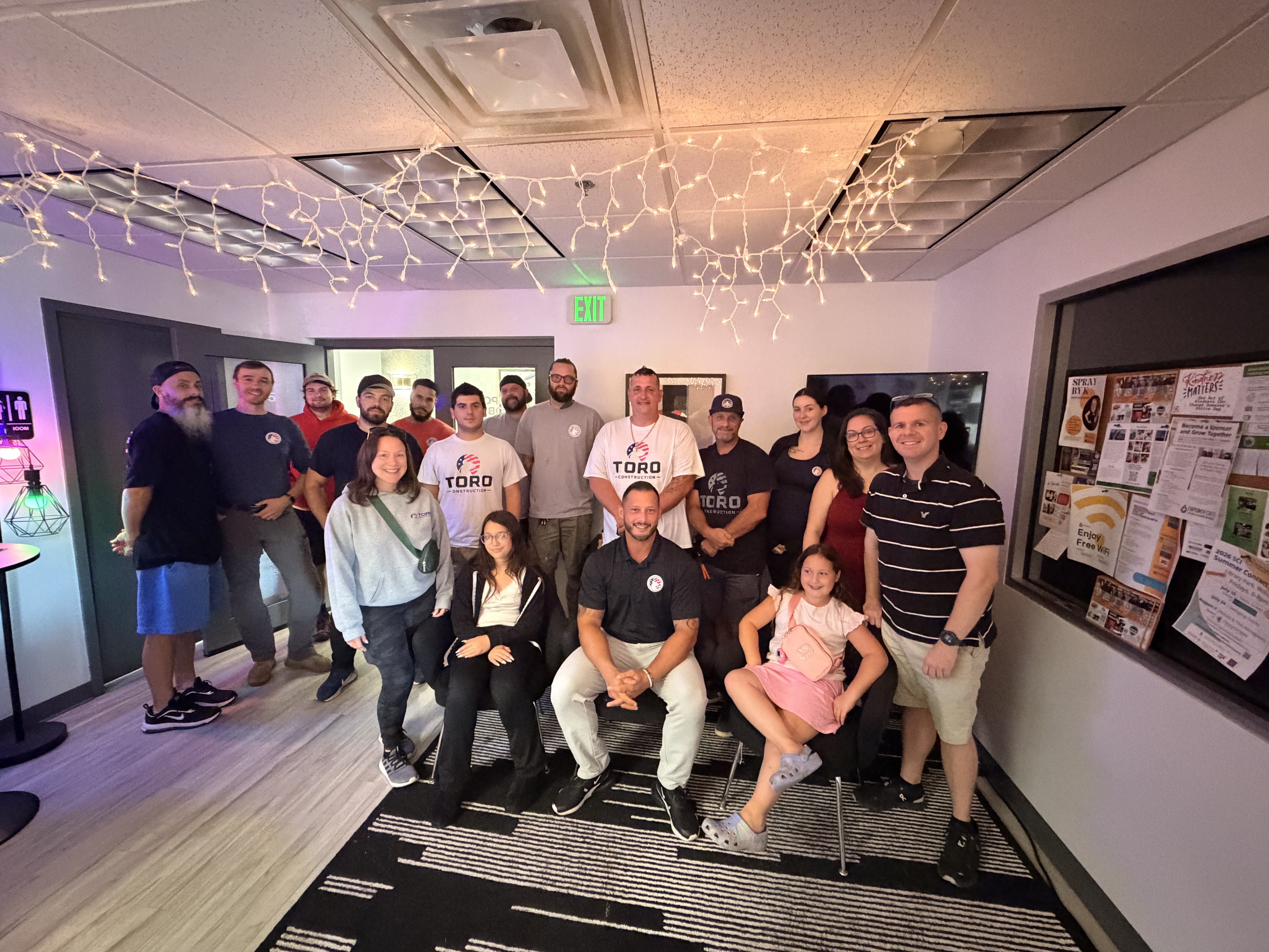 Toro Construction team at the annual holiday gathering