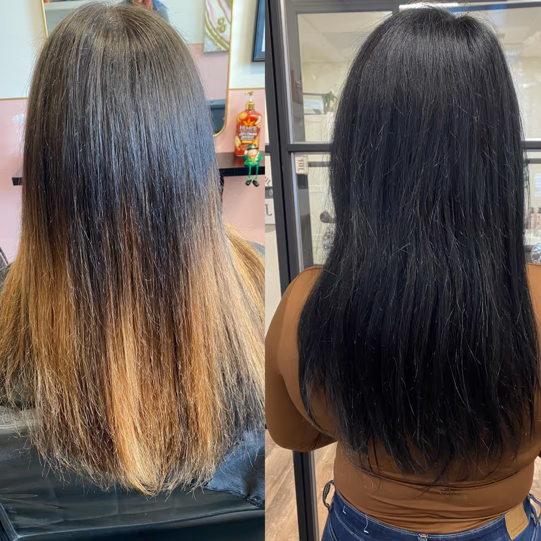Hair recovery progress with extensions