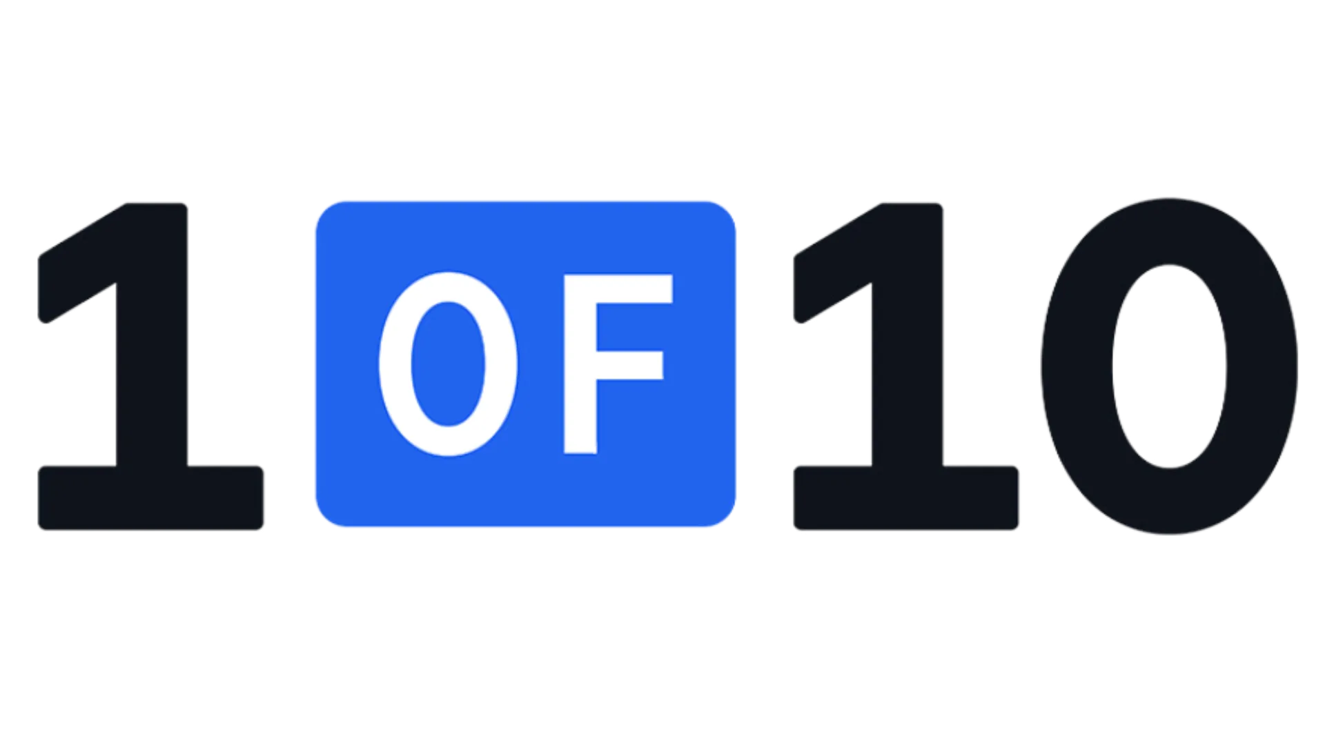 1 of 10 logo