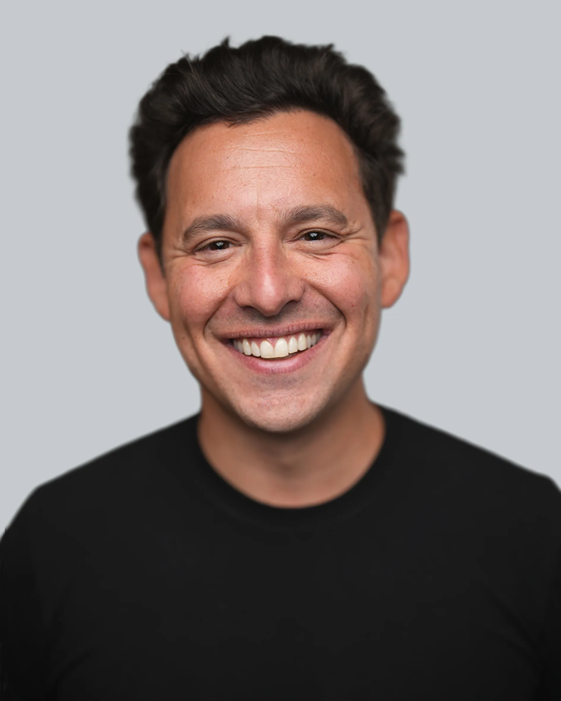 Smiling dark-haired man