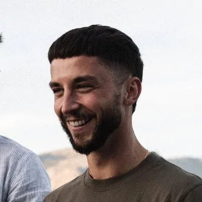Smiling bearded man