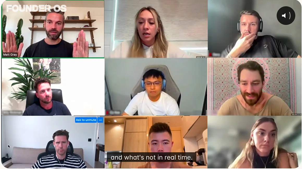 Video conference screenshot